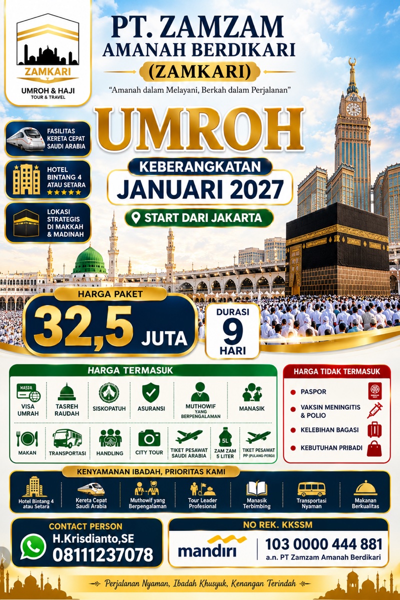 Flyer Umroh Eksekutif Kereta Cepat