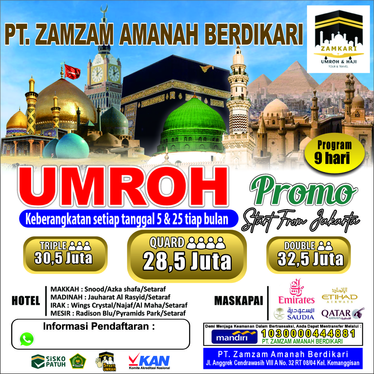 Flyer Umroh Zamkari